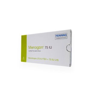 MENOGON 75 IU AMPOULE 5P REF