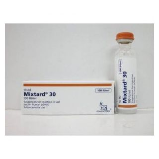 MIXTARD 100 IU/ML VIAL 10 ML REF