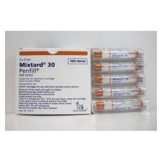 MIXTARD 30 HM PENFILL 3 ML 5P REF