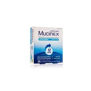 MUCINEX 600 MG TABLET  20P