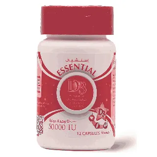 Essential Vitamin D3 50000 Iu Capsule 12P