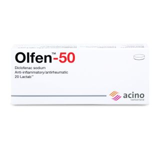 OLFEN 50 MG DISPERSABLE TABLET 20P