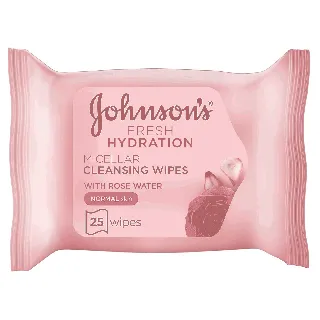 Johnson Make Up Cleansing Wipes Fresh Hydration Micellar Normal Skin 25 P