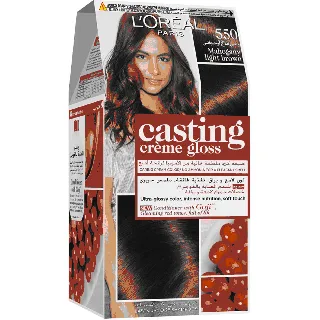 Loreal Hair Color Casting Creme Gloss No Ammonia Mahogany Light Brown 550