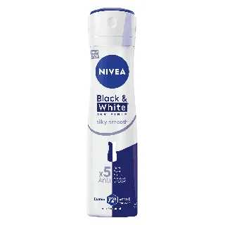 Nivea Deoderant Spray Women Black White Silky Smooth 150 Ml