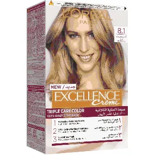 Loreal Hair Color Excellence Creme Light Ash Blonde 8.1