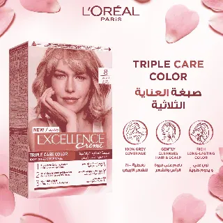Loreal Hair Color Excellence Creme Light Blonde 8