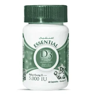 ESSENTIAL VITAMIN D3 5000 IU CAPSULE 60 P