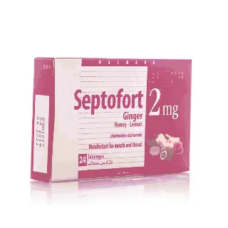 Septofort 2 Mg Lozenges Ginger Honey Lemon 24 P