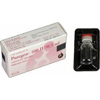 PUREGON 100 IU VIAL 0.5 ML 1P REF