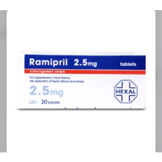 RAMIPRIL SANDOZ 2.5 MG TABLET 20 P