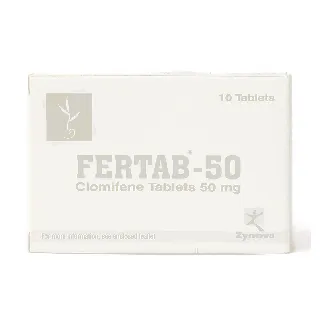 FERTAB CLOMIPHENE 50 MG TABLET 10P
