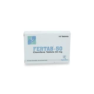 FERTAB CLOMIPHENE 50 MG TABLET 10P