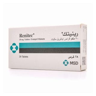 RENITEC 20 MG TABLET 28P