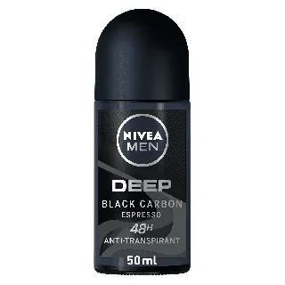 Nivea Deoderant Roll Men Deep Black Carbon 50 Ml