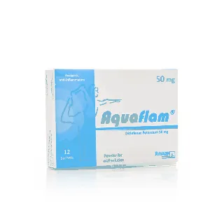 AQUAFLAM 50 MG POWDER SACHET 12 P