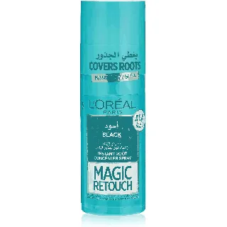 Loreal Hair Color Spray Magic Retouch Instant Root Concealer Black 75 Ml