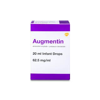 AUGMENTIN 62.5 MG/ML ORAL DROP 20 ML