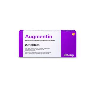 AUGMENTIN 625 MG TABLET 20P