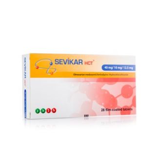 SEVIKAR HCT 40/10/12.5 MG TABLET 28P