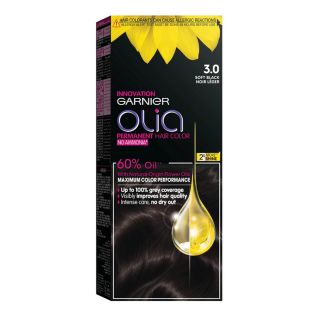 Garnier Hair Dye Color Olia No Ammonia Soft Black 3.0
