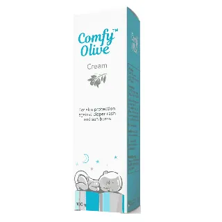 COMFY OILVE CREAM FOR DIAPER RASH AND SUN BURNS 100 GM