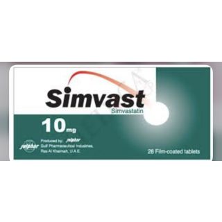 SIMVAST 10 MG TABLET 28P