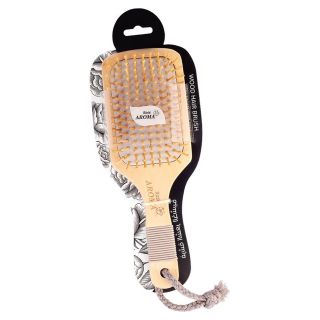 Rose Aroma Wooden Square Hair Brush 4708
