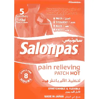 Salonpas Pain Relieving Patch Hot 7Cm*10Cm 5*10 C