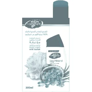Lifebuoy Body Wash Sea Minerals 300 Ml + Loof