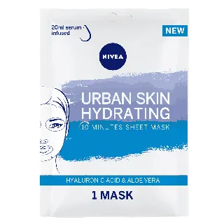 Nivea Face Mask Urban Skin Hyaluronic+Alovera 1*12 C