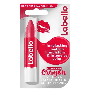 Labello Crayon Lip Balm Long Lasting Poppy Red 3 G