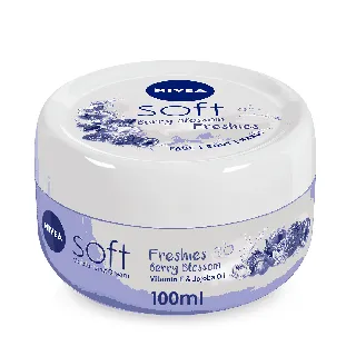 Nivea Cream Soft M Berry Blossom 100 Ml