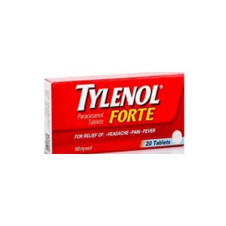 TYLENOL FORTE 500 MG TABLET 20P