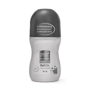 Purebeauty Antiperspirant Whitening Roll On Fragrance Free 60Ml