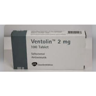 VENTOLIN 2 MG TABLET 100P