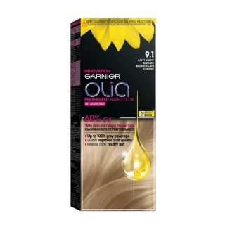Garnier Hair Dye Color Olia No Ammonia 9.1 Ashy Light Blond