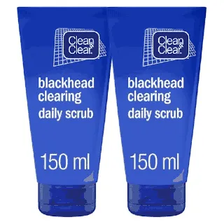 Clean & Clear Daily Facial Scrub Blackhead Clearing 150 Ml 1+1 Offer