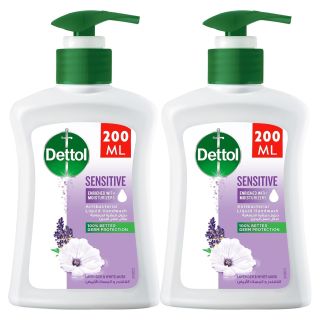 Dettol Hand Wash Sensetive Lavander And White Musk 200 Ml*2P 25%Off Offer