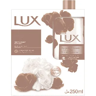 Lux Shower Gel Romantic Hibiscus 250 Ml+Loof