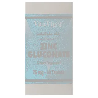 Zinc Gluconate 76 Mg Tablet 60P Vita Vigor