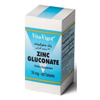 ZINC GLUCONATE 76 MG TABLET 60P VITA VIGOR