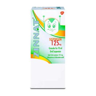 ZINNAT 125 MG SUSPENSION 70 ML