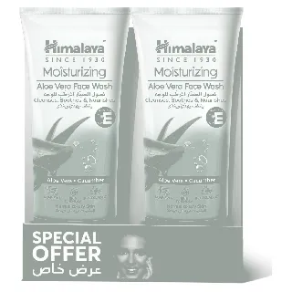 Himalaya Moisturizing Aloe Vera Face Wash2*150 Ml Special Offer