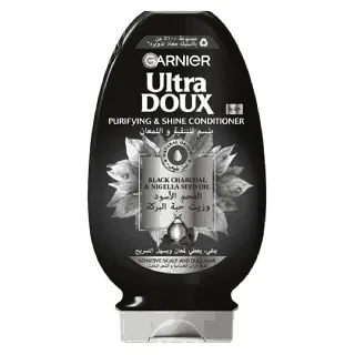 Garnier Ultra Doux Hair Conditioner Purifing And Shine Charcoal And Nigella 360/400 Ml