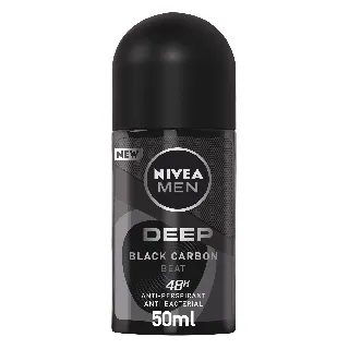 Nivea Deoderant Roll Men Deep Black Carbon Beat 50 Ml