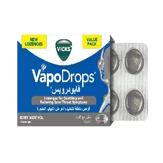 Vicks Vapodrops Lozenges Berry Menthol 36 P
