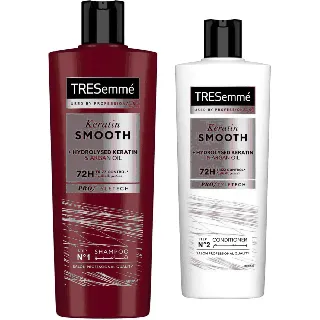Tresemme Hair Shampoo Keratin Smooth And Straight 400 Ml+ Cond Offer