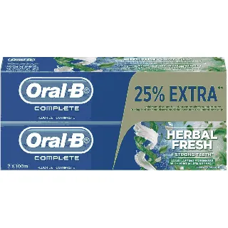 Oral B Tooth Paste Complete Toothpaste + Mouthwash Mint And Thyme 100 Ml*2 25% Offer
