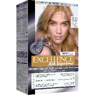 Loreal Hair Color Excellence Creme Cool Pearl Light Blonde 8.12